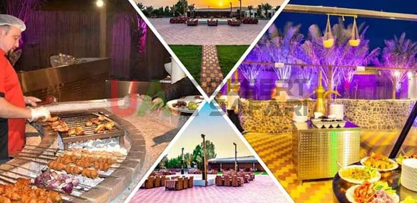 premium camp in desert safari