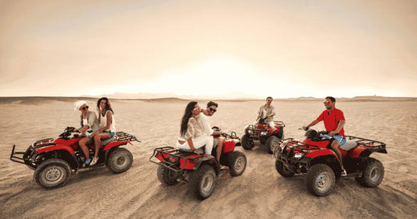 Quad biking
